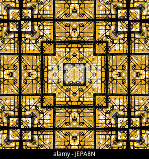 Decorative Geometric Ornate Abstract Pattern Stock Photo