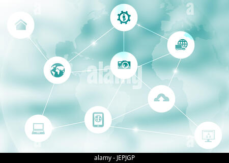 Composite image of technology icon Stock Photo