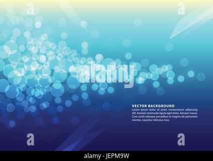 Blue deep sea abstract background Stock Vector