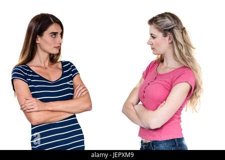 Friends arguing while standing Stock Photo