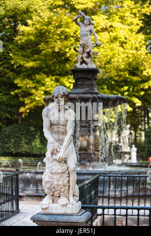 Monument in the gardens of Aranjuez Royal Palace, Madrid province, Spain Stock Photo