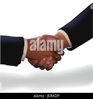 friendship, hand, hands, handshake, greeting, macro, close-up, macro admission, Stock Vector
