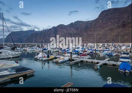 Marina Los Gigantes, Tenerife island Stock Photo