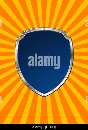 Metal shield protect Stock Vector Image & Art - Alamy