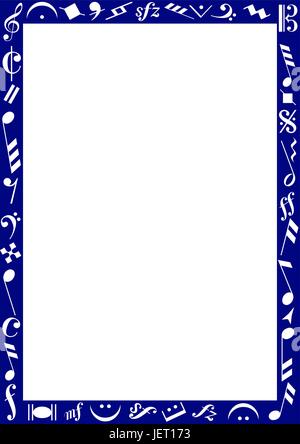 music, notes, edge, vector graphics, backdrop, background, blue, music, Stock Vector