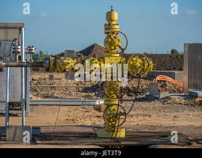 Oil and Gas Construction, Egypt, Delta Stock Photo