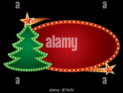 poster, neon, christmas, backgrounds, frame, star, marquee, backdrop, Stock Vector