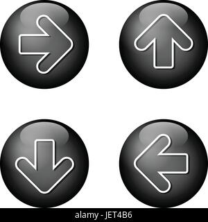 up, on, down, icon, vector, arrow, internet, www, worldwideweb, net, web, Stock Vector