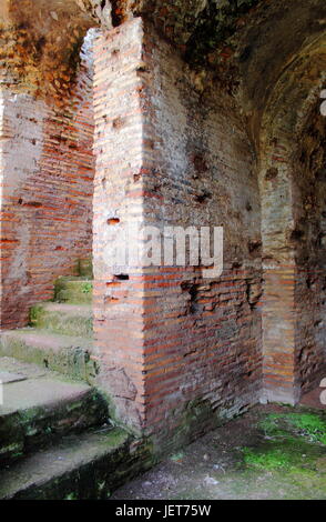 Internal side of an ancient roman house located in Rome, Italy Stock Photo