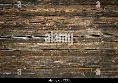 Rustic wood planks background with nice vignetting Stock Photo