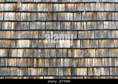 Shingle aged wooden background copyspace. Weathered shakes, nice colored texture. Stock Photo