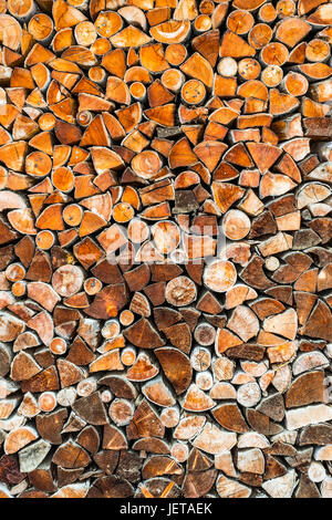 Stack of logs Stock Photo