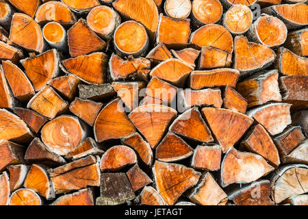 Stack of logs Stock Photo
