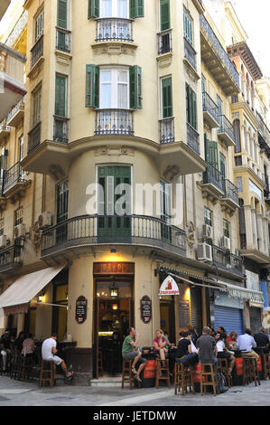 Spain, Malaga, tourist of a bar Tapa, Stock Photo