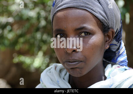 Woman, young, Muslimin, portrait, Ogaden, Ethiopia, Stock Photo