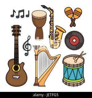 musical instruments icon Stock Vector