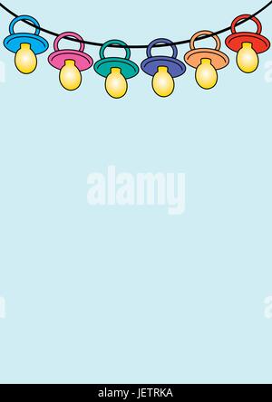 coloured, colourful, gorgeous, multifarious, richly coloured, arc, hang, leash, Stock Vector