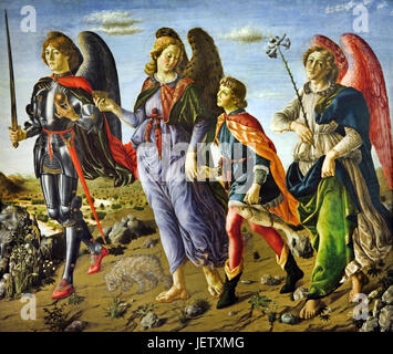 The three Archangels and Tobias 1470 Francesco di Giovanni Botticini ...