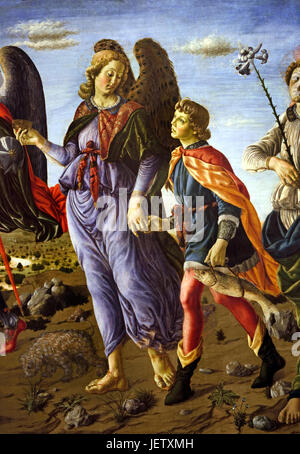 The three Archangels and Tobias 1470 Francesco di Giovanni Botticini ...