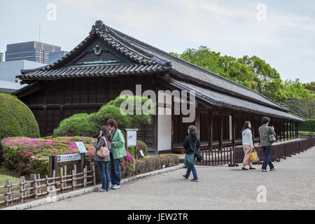 TOKYO, JAPAN - CIRCA APR, 2013: Building of Hyakunin-bansho Guardhouse. The biggest guardhouse for inspection of visitors, who entered through Ote-mon Stock Photo