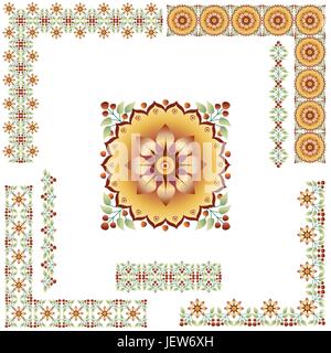 antique, rectangular, shape, corner, geometric, frame, design, shaping, Stock Vector