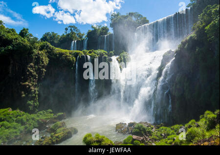 Largest waterfalls Unesco world heritage sight Foz de Iguazu, Argentina Stock Photo
