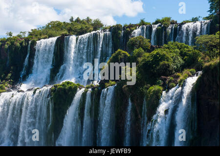 Largest waterfalls Unesco world heritage sight Foz de Iguazu, Argentina Stock Photo