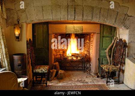 Fireplace, UK Stock Photo