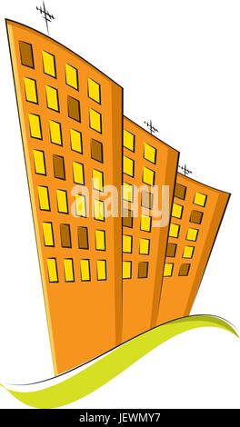 community style of construction Stock Vector