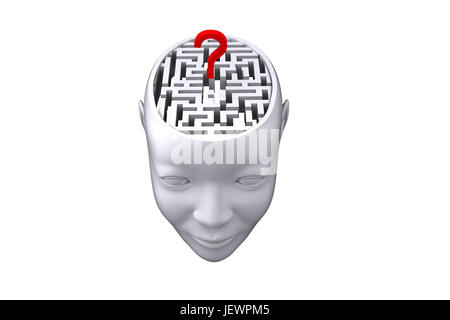 Maze as brain Stock Photo