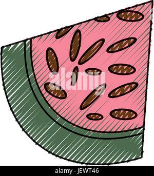 Delicious watermelon fruit Stock Vector