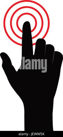 finger, isolated, graphic, black, swarthy, jetblack, deep black, pointer, Stock Vector