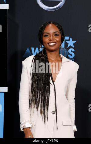 Sierra McClain at the 2017 BET Awards held at Microsoft Theater on June