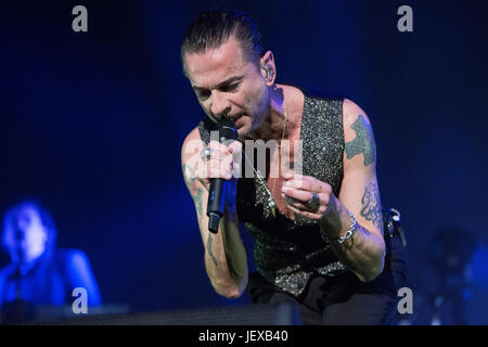 Milan Italy. 27th June 2017. The English electronic band DEPECHE MODE performs live on stage at Stadio San Siro during the 'Global Spirit Tour' Credit: Rodolfo Sassano/Alamy Live News Stock Photo