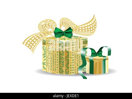 present, beautiful, beauteously, nice, object, objects, big, large, enormous, Stock Vector