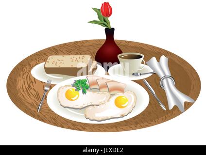 cup, food, aliment, bread, drink, drinking, bibs, relaxation, flower, plant, Stock Vector
