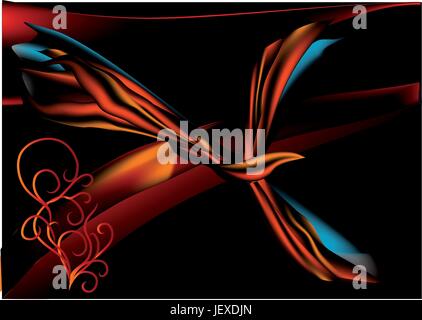 art, animal, bird, animals, painting, black, swarthy, jetblack, deep black, Stock Vector