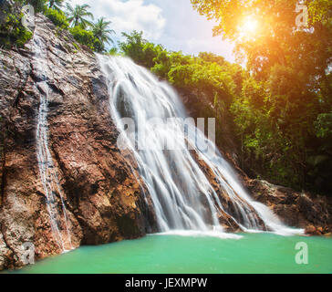 Na Muang 1 waterfall, Koh Samui, Thailand Stock Photo