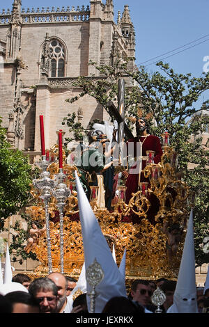 Penitents During A Holy Week Parade At Cabanyal Quarter In Valencia Spain Stock Photo Alamy