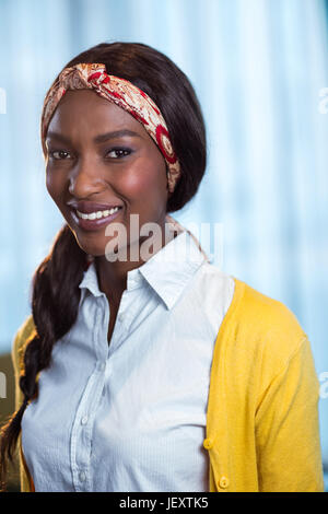 Portrait of businesswoman smiling Stock Photo