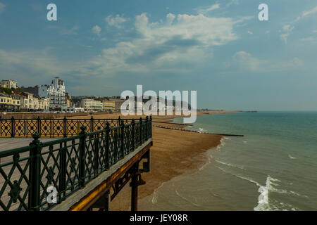 view from HASTINGS PIER Stock Photo