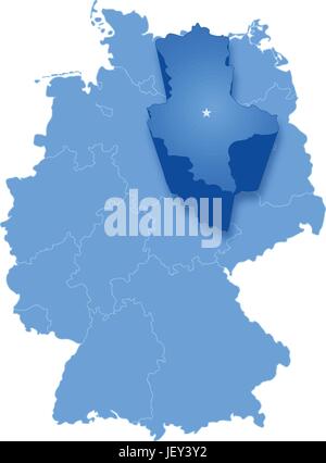 city, town, political, europe, germany, german federal republic, saxony, area, Stock Vector