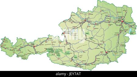 card, atlas, map of the world, map, traffic, transportation, austrians, Stock Vector