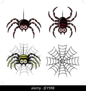legs, danger, art, isolated, animal, insect, wild, black, swarthy, jetblack, Stock Vector