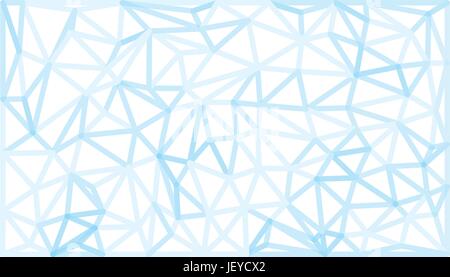 geometric triangle shapes full screen blue background Stock Vector