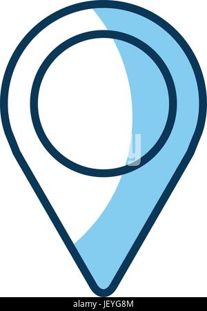 pointer with waves wifi Stock Vector