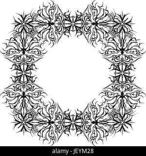 Abstract pattern, frame, contour Stock Vector
