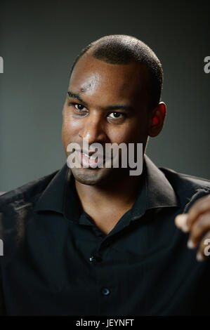 EMBARGOED TO 1700 WEDNESDAY JUNE 28 British Transport Police's Wayne Marques who fought off London Bridge attackers speaks to the media for the first time. Stock Photo