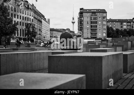 Holocaust Memorial Berlin Stock Photo