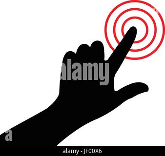 finger, isolated, graphic, black, swarthy, jetblack, deep black, pointer, Stock Vector